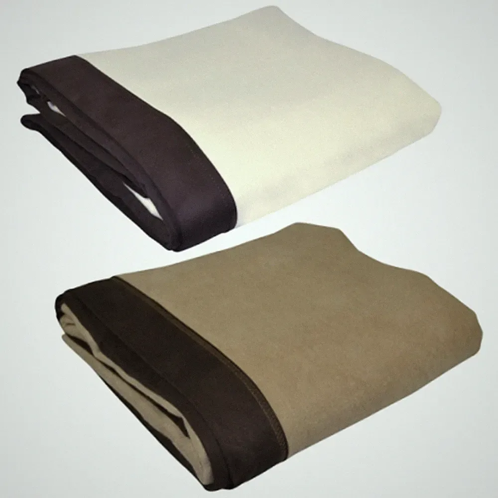 80/20 Hampton Throw Microsuede Edging Blanket
