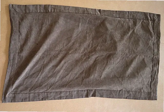 Brown microsuede king size pillow sham