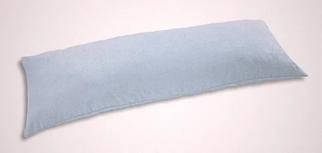 D&M Microsuede Body Pillow Cover Pillowcase w/Double Zippers 20"x54", MediumBlue