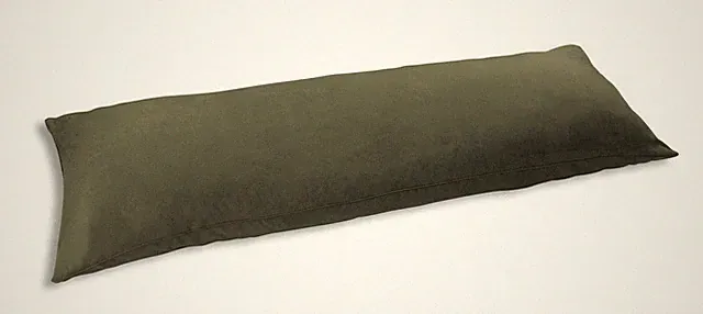 D&M Microsuede Body Pillow Cover Pillowcase w/Double Zippers 20"x54", Sage
