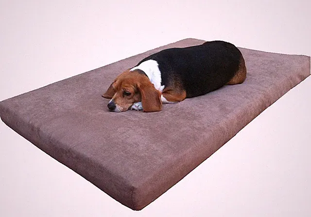 Large Orthopedic Memory Foam Pad Pet Dog Bed Waterproof Case Suede cover 45X27X3