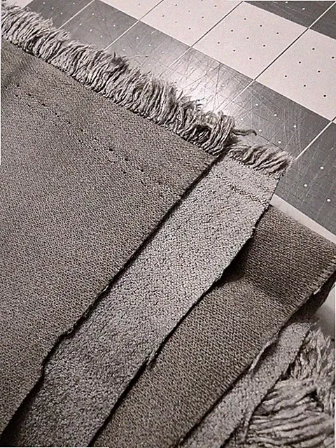 Micro Suede Fabric Gray 7/8 yard x 58 inches width