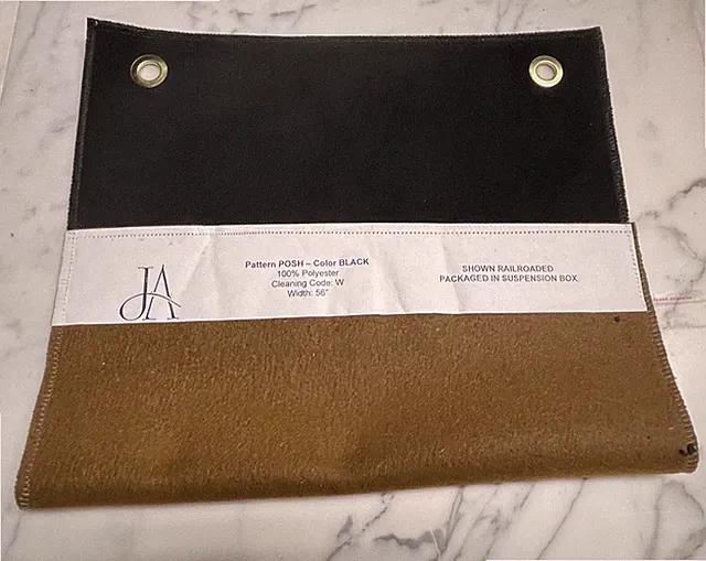 Microsuede Fabric, Faux Suede solid Color:Black (56"W) W/Backing Soft and Supple