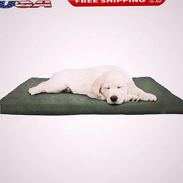 Orthopedic Dog Bed Foam Crate Mat Washable Microsuede Support Small Dogs New