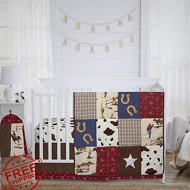 Sweet Jojo Designs 4pc Crib Bedding Set Western Cowboy