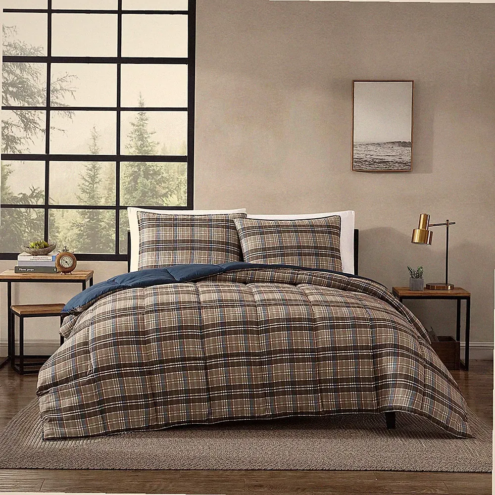 Twin Comforter Set, Reversible Microsuede Bedding with Matching Sham(s), Ca...